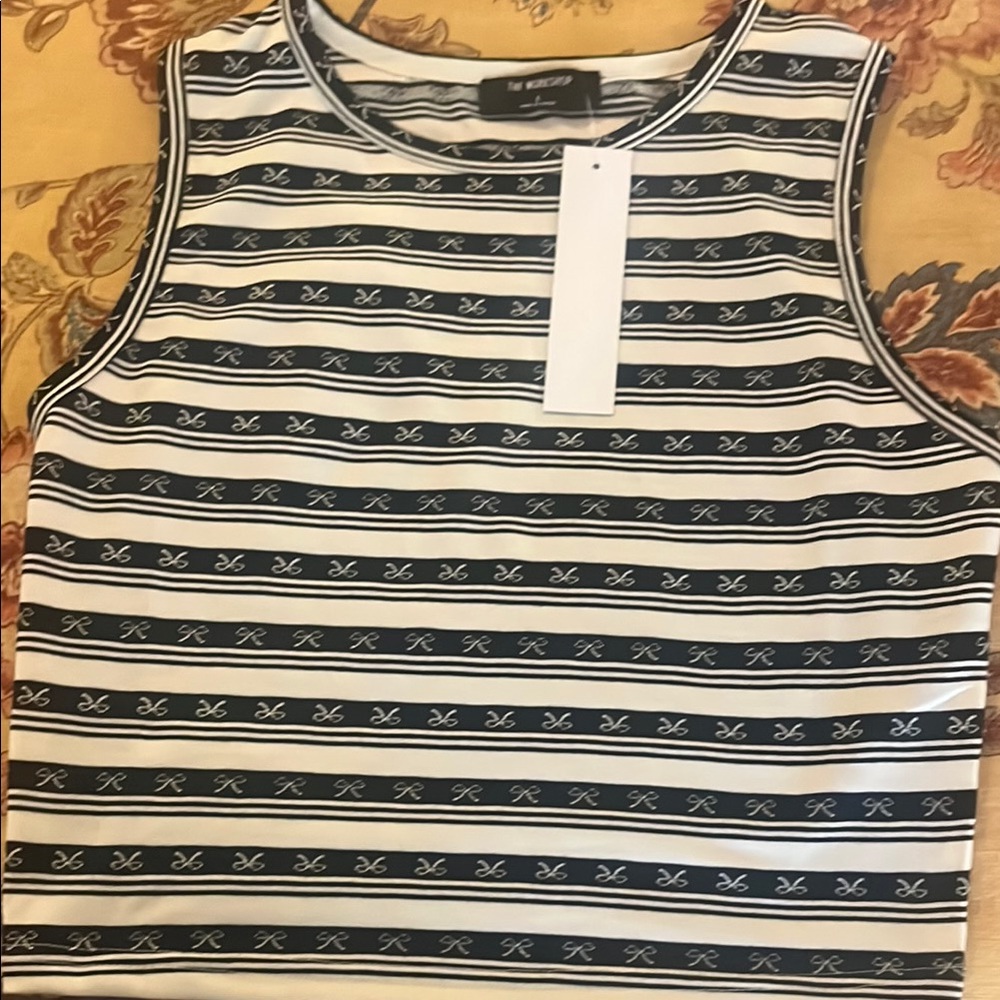Black and White Striped Tank Top